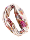 Full Boho Bandeau® Headband - English Garden Cream