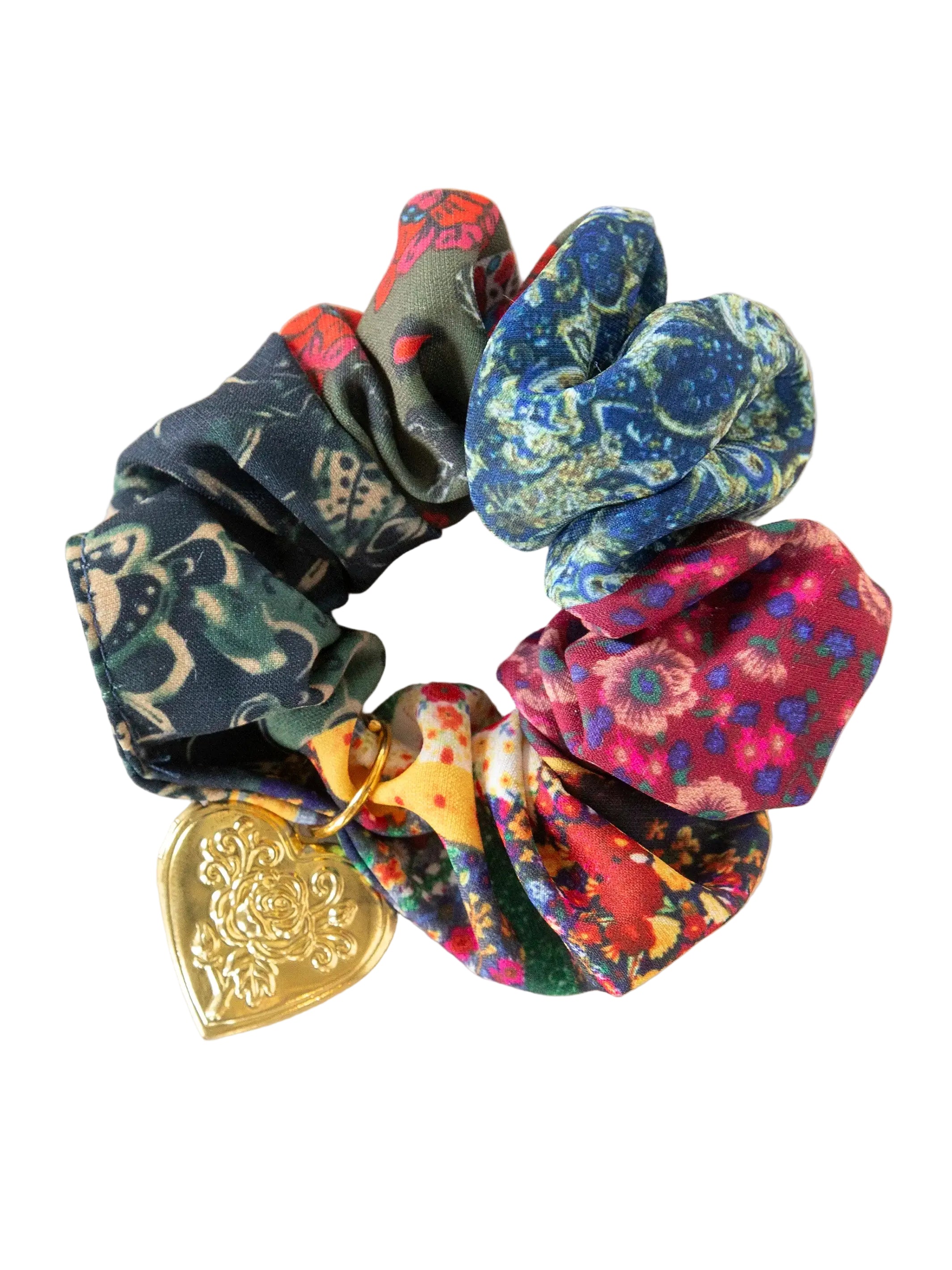 Locket Scrunchie - Bright Patchwork
