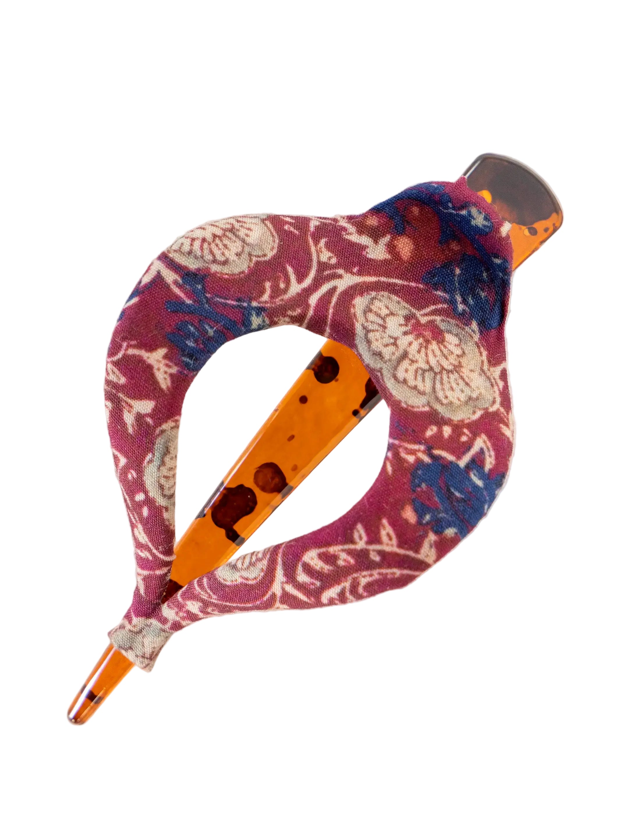 Boho Clip - Fabric Mauve India Vines